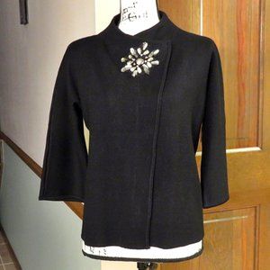 JM COLLECTION Petite Jeweled Knit Top - Size PM